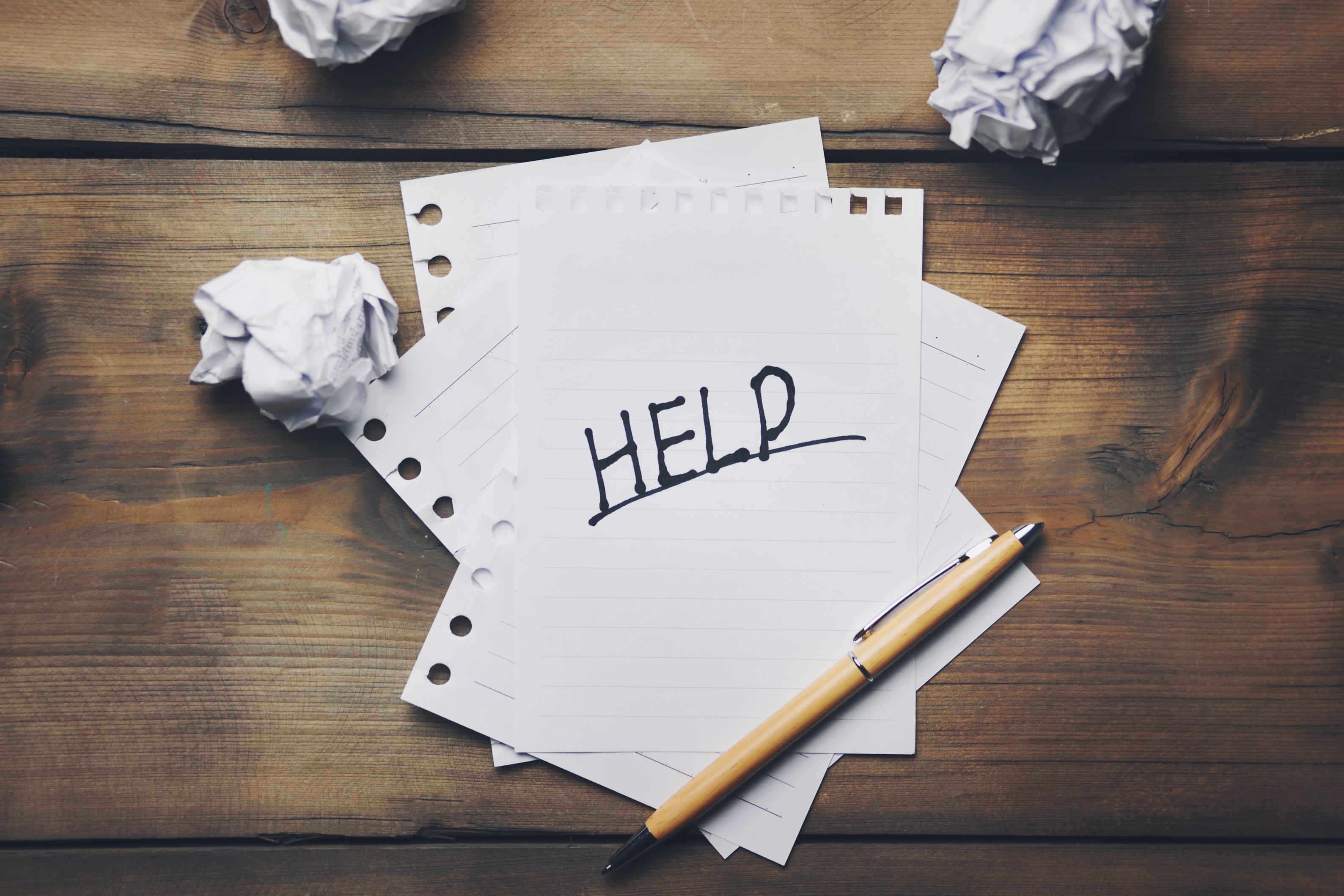 Help word writing on paper